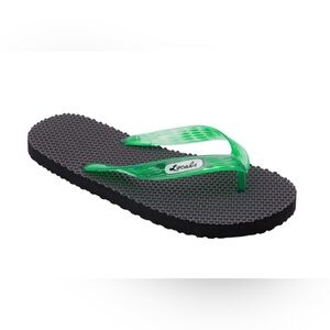 Locals Flip Flop Sandals MASSAGE TRANSLUCENT GREEN STRAP Slipper Size 10.5 New